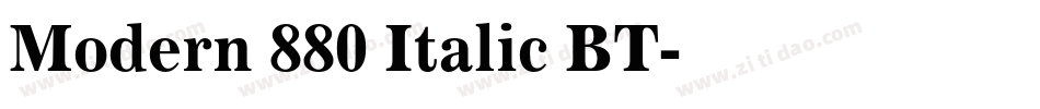 Modern 880 Italic BT字体转换